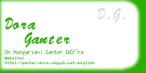 dora ganter business card